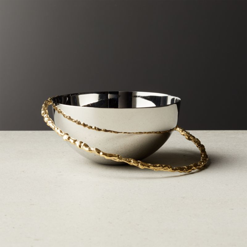 Orbit Small Gold Bowl + Reviews | CB2 | CB2