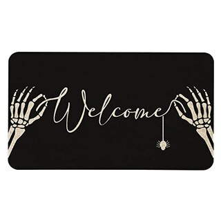 Roszwtit Halloween Door Mat 30 X 17 Inch Halloween Skull Doormat Indoor Outdoor Entrance Floor Ma... | Michaels Stores