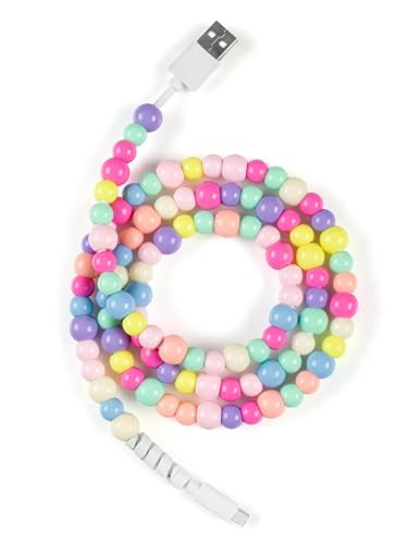 ComfyBay 3.3FT USB C Charging Cable, 60W Acrylic Beaded Charger Cord, Compatible with Samsung Galaxy, iPhone 16/15, iPad, and More | Amazon (US)