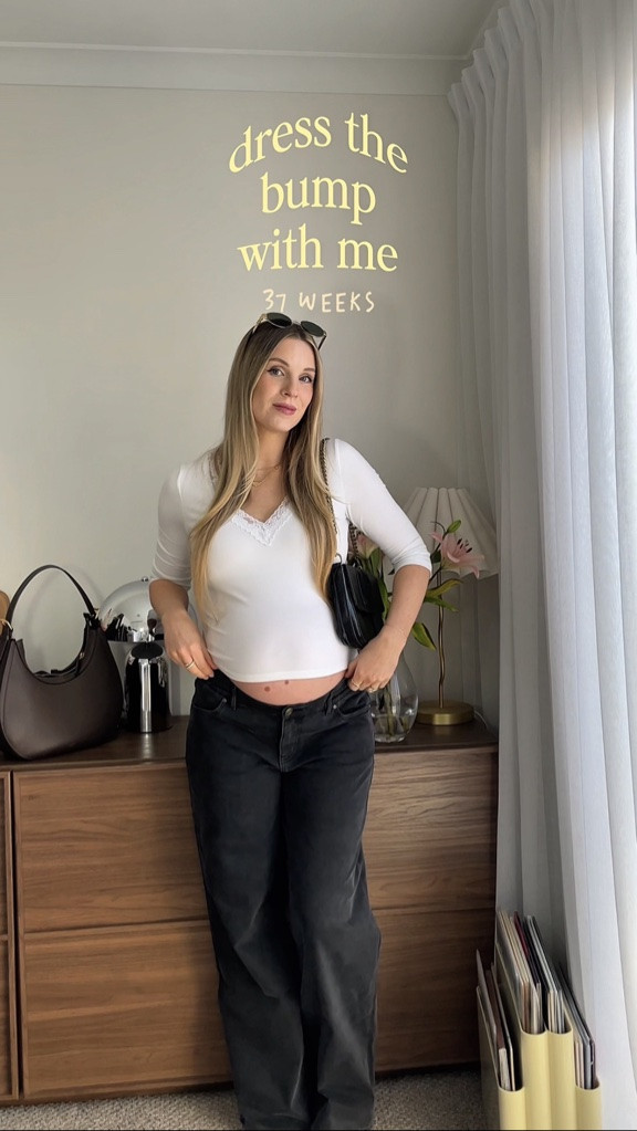 Dress the bump with me at 37 weeks pregnant 🤍 3 Outfits I'm wearing as nothing else fits!

#LTKaustralia #LTKmaternity #LTKwinter