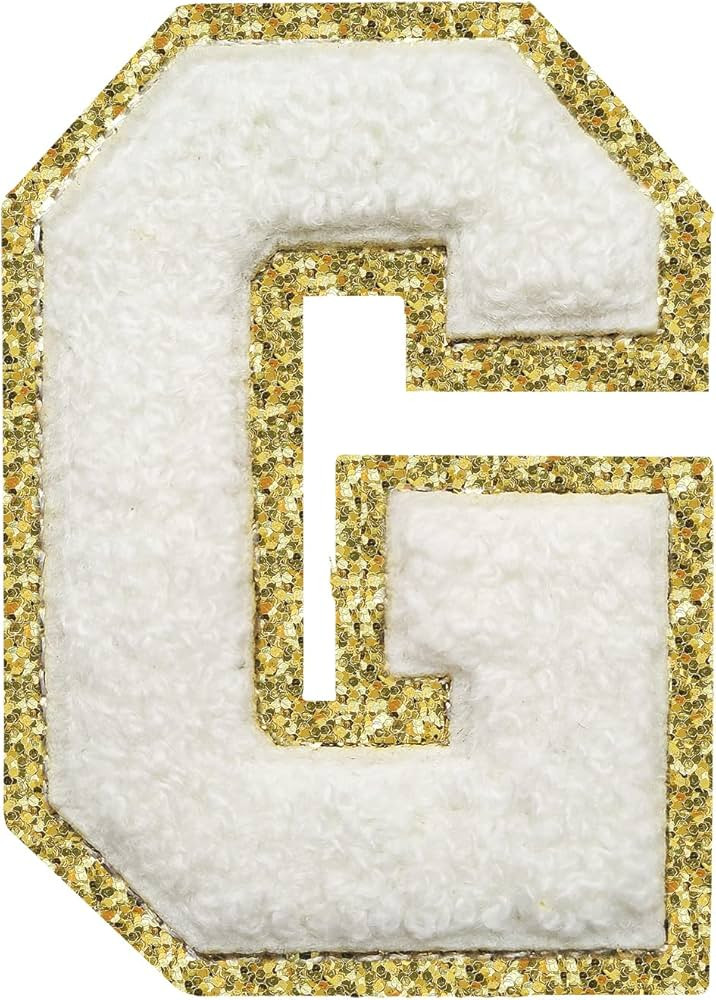 Letter Patches Iron on 3Pcs Chenille Letters for Jackets Varsity Letters Patches Letterman Glitte... | Amazon (US)