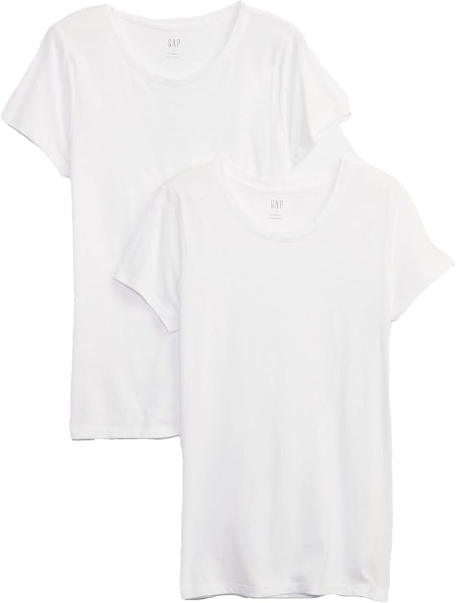 Gap Womens 2-Pack Crewneck Favorite Tee T-Shirt | Amazon (US)