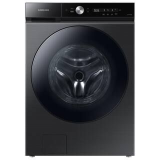 Samsung Bespoke 5.3 cu. ft. Ultra-Capacity Smart Front Load Washer in Brushed Black with Super Sp... | The Home Depot