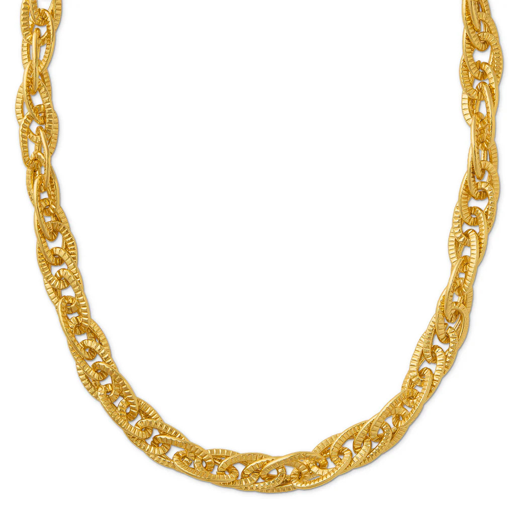 Interlocking Oval Link Statement Necklace | Orelia