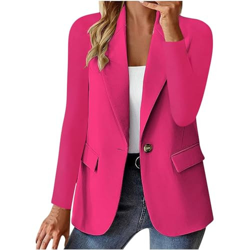 Black of Friday Deals 2024 Women's Blazers & Suit Jackets Women's Notch Lapel 2 Button Boyfriend Blazer Suit Houndstooth Plaid Jacket Coat | Amazon (US)