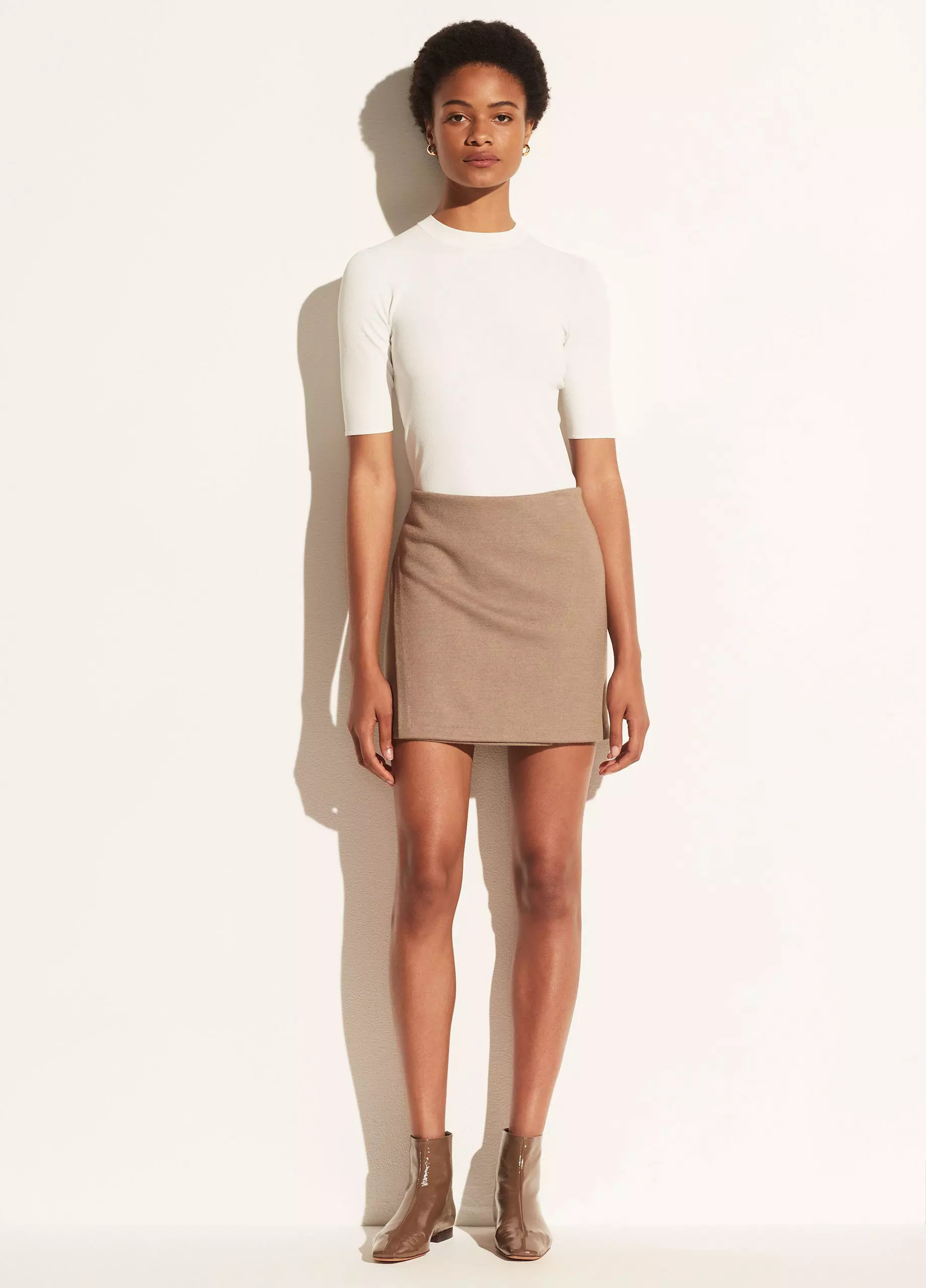 Seamless Mock Neck Elbow Sleeve | Vince LLC