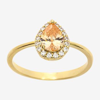 Sparkle Allure Cubic Zirconia 14K Gold Over Brass Cocktail Ring | JCPenney