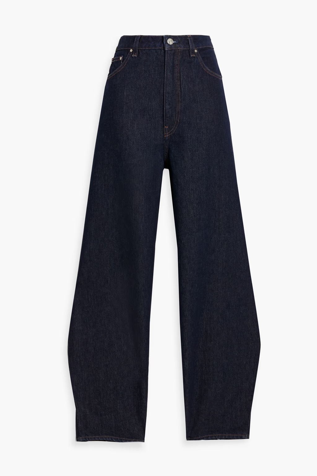 High-rise barrel-leg jeans | The Outnet (US and CA)
