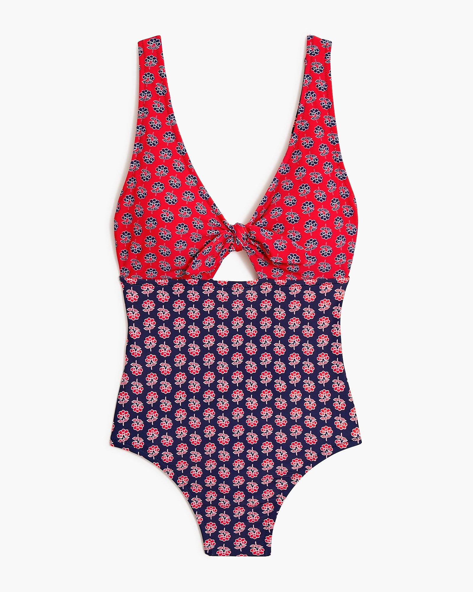 Cutout swimsuit with bow | J.Crew Factory