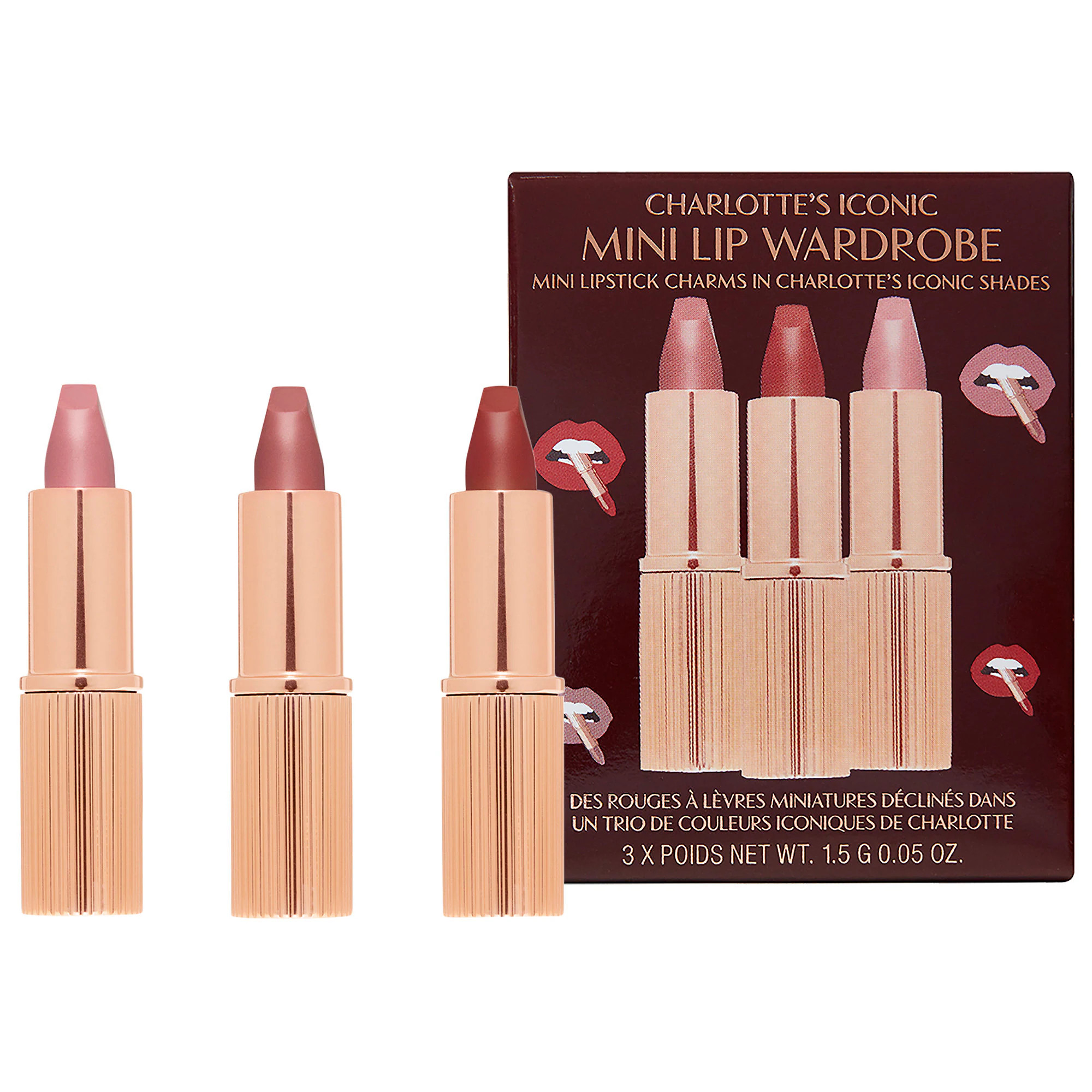 Charlotte Tilbury Mini Iconic Matte Revolution Lipstick Trio 3 x 0.03 oz/ 1.5 g | Sephora (US)