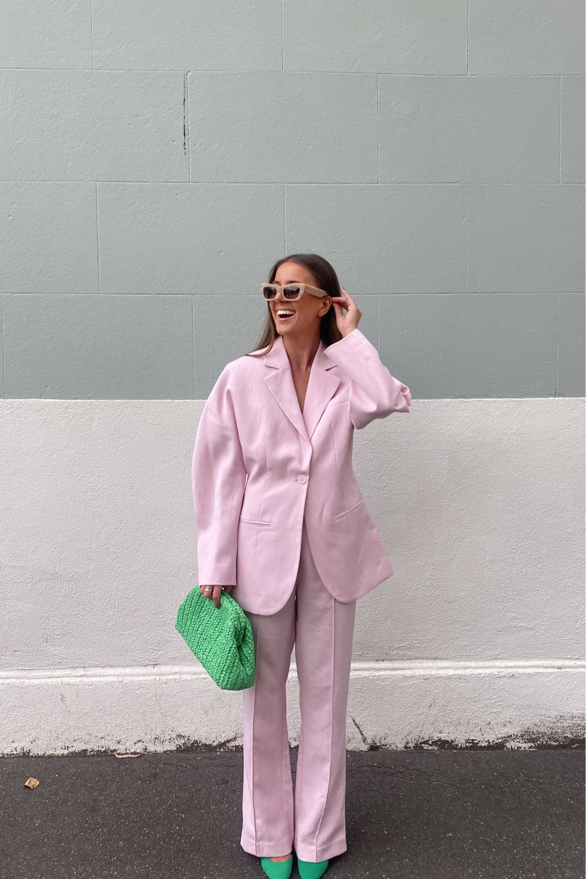 Pink suit I wear a size 4 in the pants and a 6 in the blazer 

#LTKaustralia
