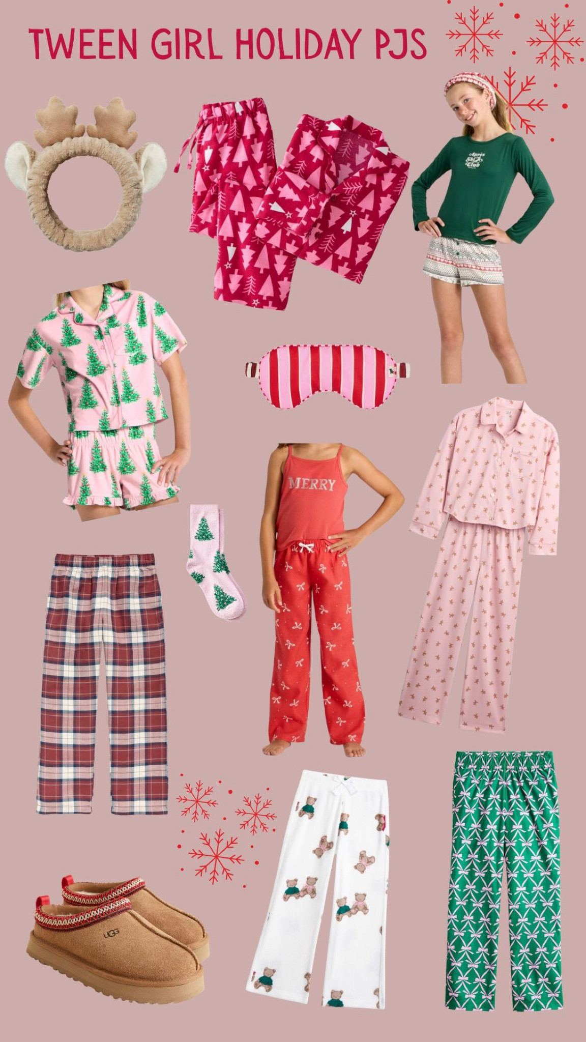 Tween Girls Holiday Pajamas for Christmas 

#LTKHoliday #LTKKids