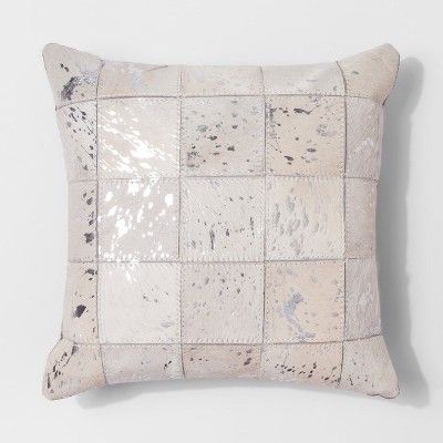 Patched Hide Throw Pillow (14") - Threshold™ | Target