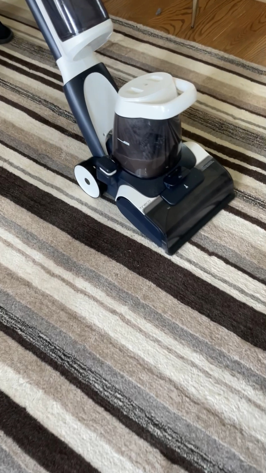 I’m not one for having too many gadgets around the house but to me if you have any carpet in your home, this is just as necessary as a vacuum cleaner. It also has an attachment to do furniture pieces. It’s incredibly easy to use lightweight and does an amazing job. The video speaks for itself. Happy cleaning.

#LTKVideo #LTKhome #LTKfamily