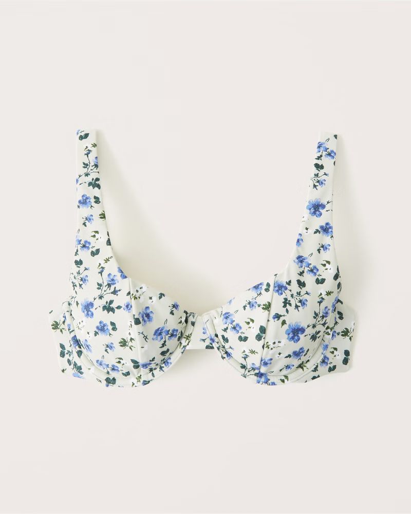 Wide Strap Underwire Bikini Top | Abercrombie & Fitch (US)