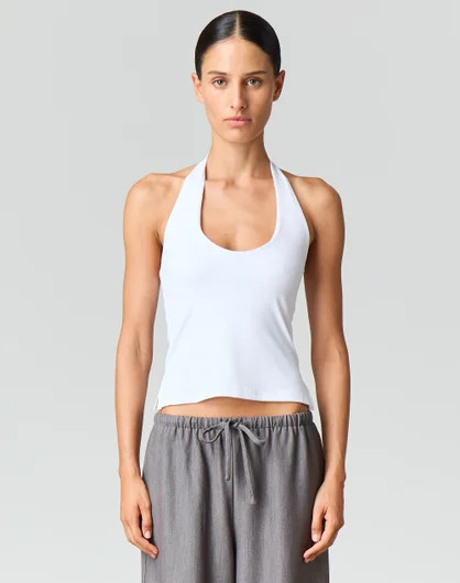 Supersoft Scoop Neck Halter Top | Glassons (Australia)