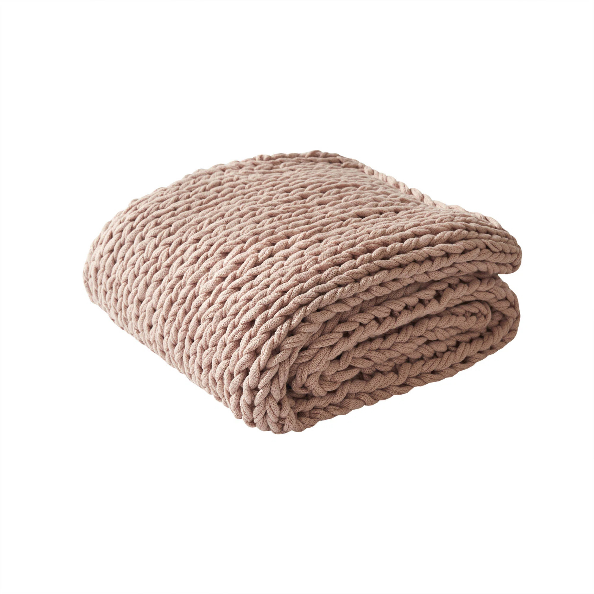Madison Hand Made Chunky Double Knit Throw Blanket | Wayfair North America