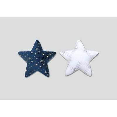 2pk Star Pillows Blue/White - Bullseye's Playground™ | Target