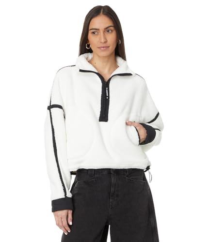 Free People Women's Mountain High 1/2 Zip, White Combo | Amazon (US)