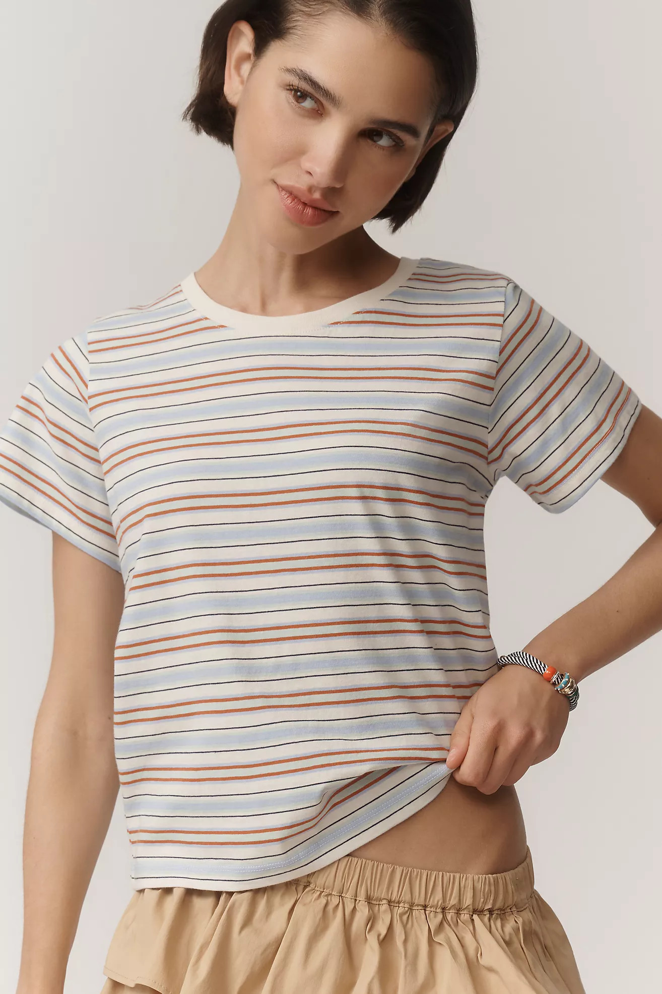 The Evelyn Perfect Cotton Tee | Anthropologie (US)