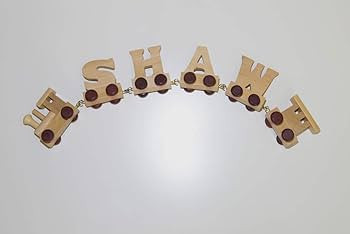 Fun World Toys® Personalized Wooden Alphabet Train Letters 4 letters Name Train | Amazon (UK)