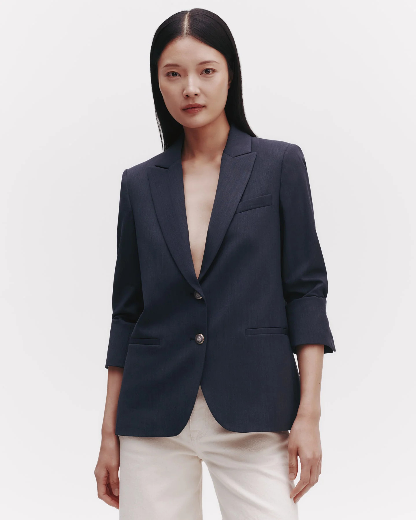 Boyfriend Blazer in Wool Twill | TWP