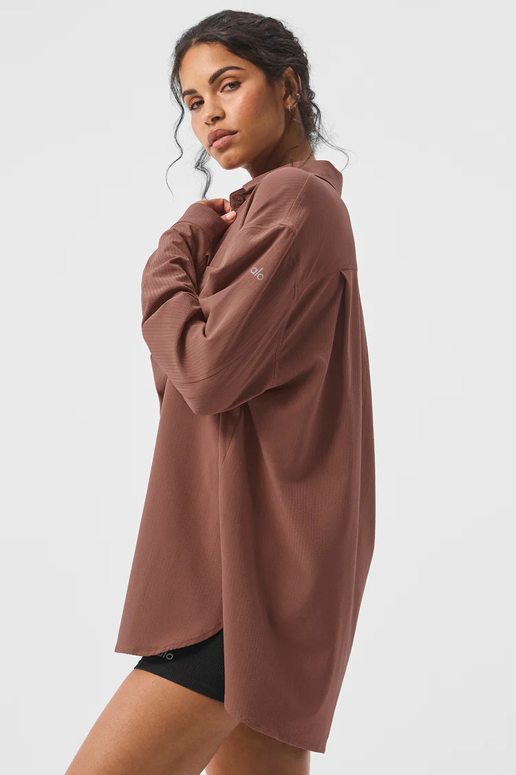 Dreamscape Button Down Long Sleeve | Alo Yoga (US)