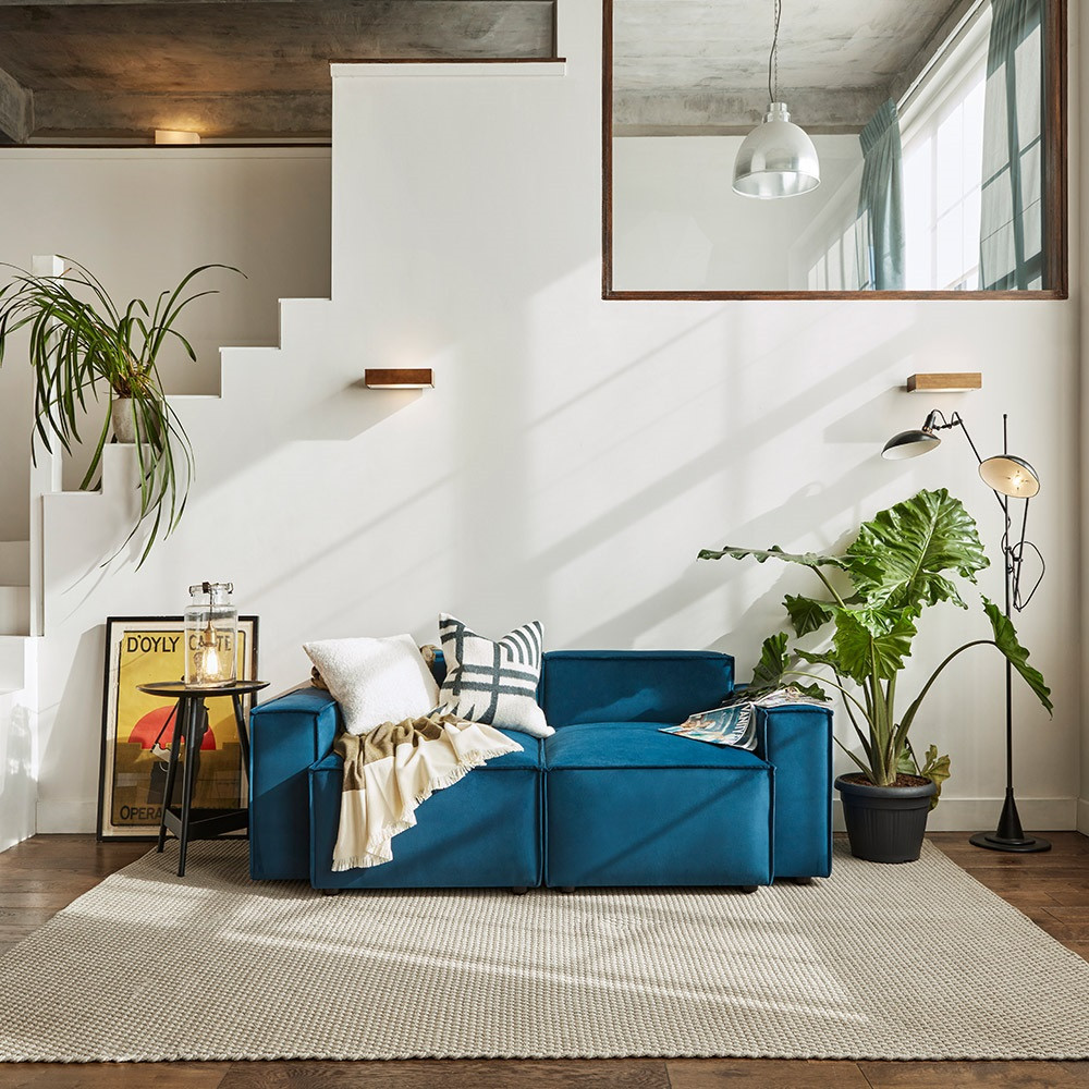 Swyft Sofa in a Box Model 03 Modular Velvet 2 Seater Sofa | Cuckooland