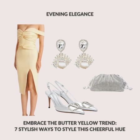 Make a statement at your next evening event with a glamorous butter yellow ensemble. Choose a butter yellow evening gown or cocktail dress adorned with intricate details like sequins, lace, or embroidery for a show-stopping look.

#LTKStyleTip #LTKSeasonal #LTKWedding