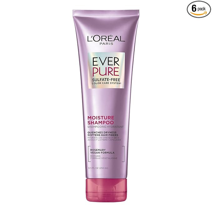 L’Oréal Paris Moisture Sulfate Free Shampoo, Hair Care for Color-Treated Hair with Rosemary Bo... | Amazon (US)