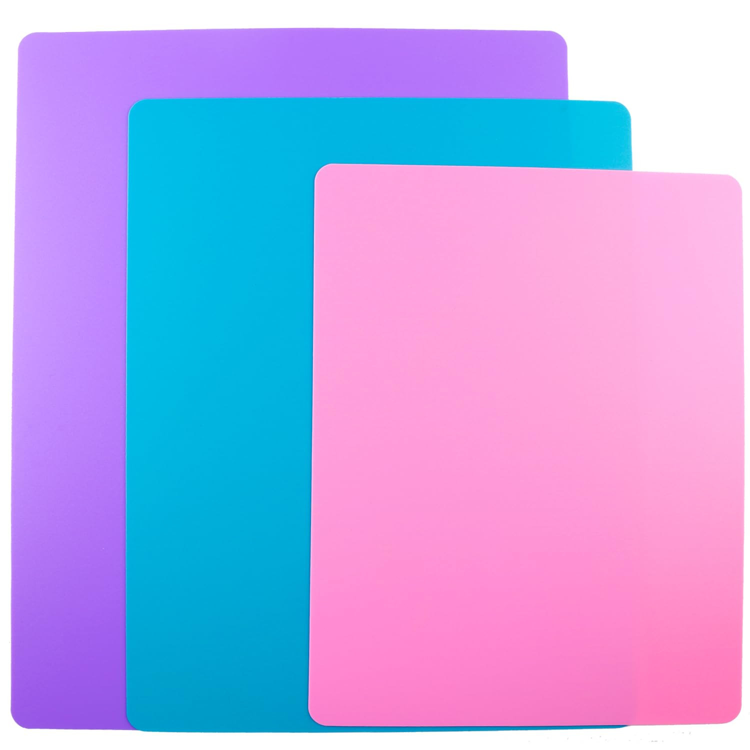 3 Pieces Flexible Cutting Board mats, Plastic Cutting Boards for Kitchen Cooking, Cutting board sheets for Meat and Vegetables, Dishwasher Safe | Amazon (US)
