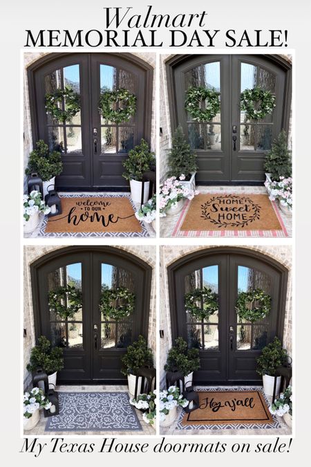 My Texas House doormats and layering rugs on sale at Walmart! 
Front porch decor 

#LTKhome #LTKFind #LTKsalealert
