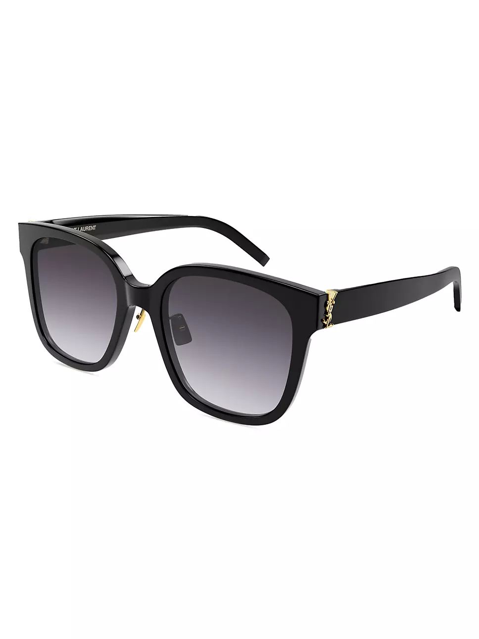 Saint Laurent Monogram Hinge Acetate 55MM Cat Eye Sunglasses | Saks Fifth Avenue