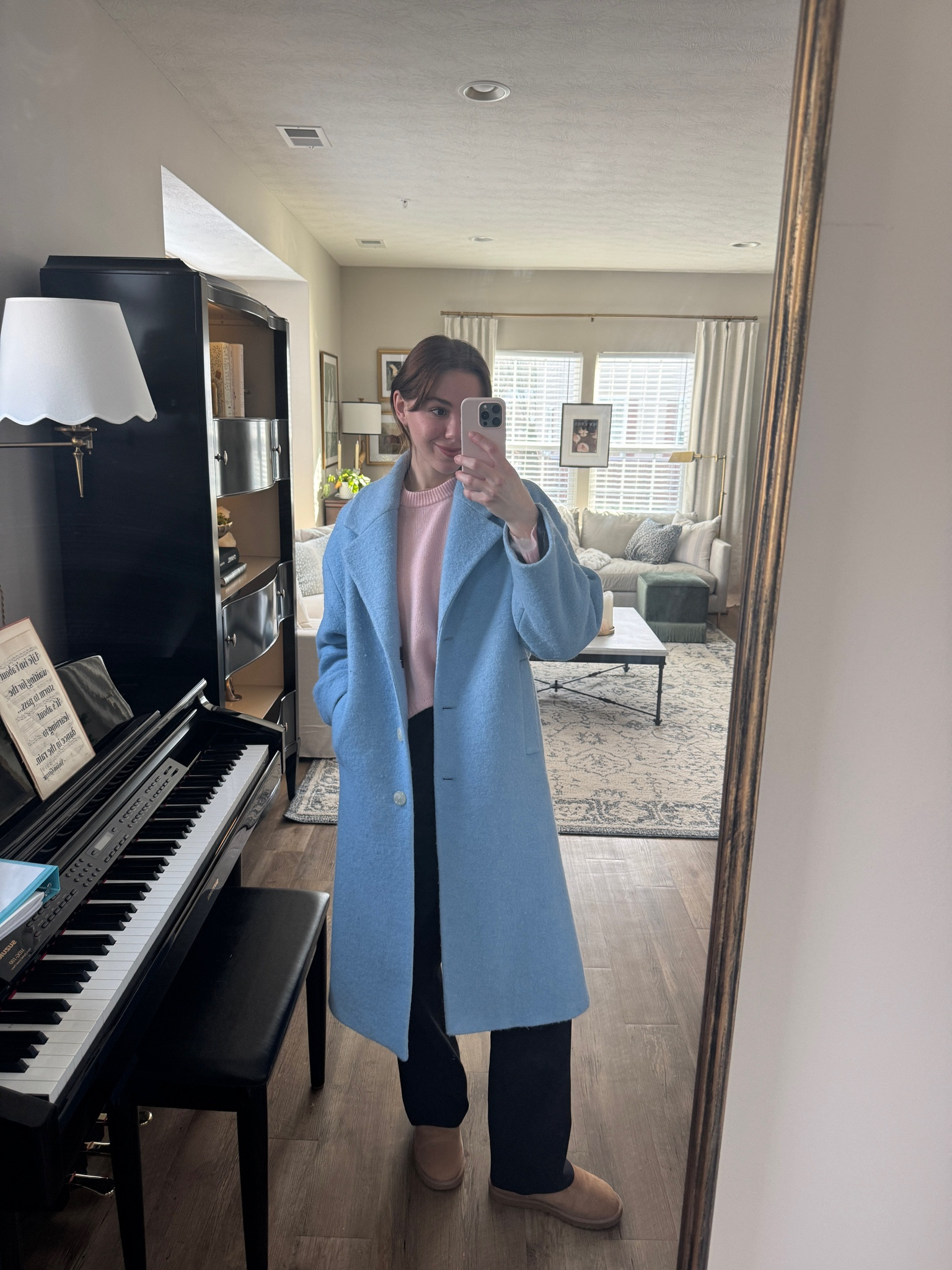 Always get questions about this coat- it’s old Mango but I found some similar options 🩵 

#LTKSeasonal