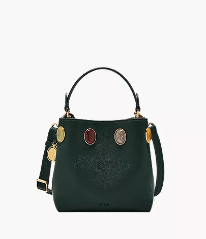 Jessie Leather Small Bucket Crossbody Bag | Fossil (US)