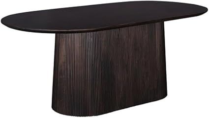 Morlando Modern Styled Royal Brown Mango Wood Oval Dining Table | Amazon (US)