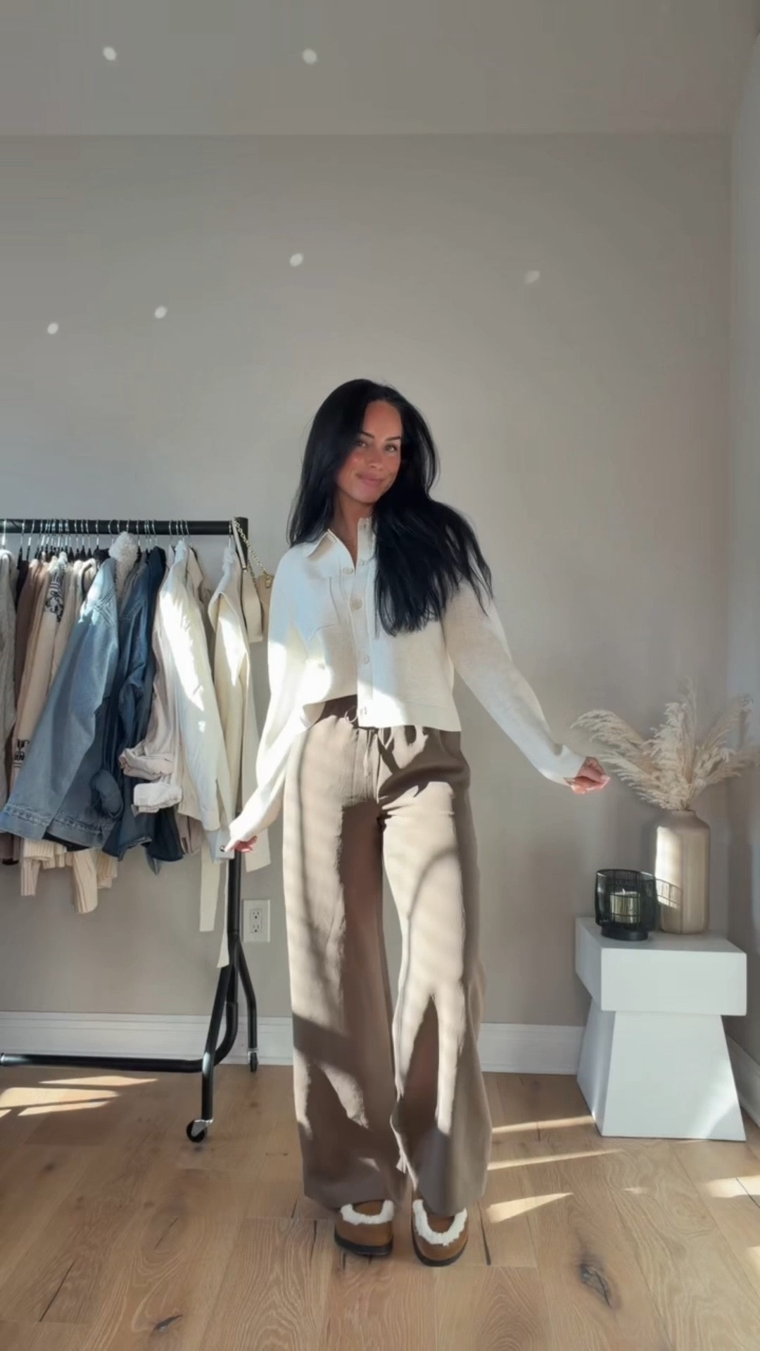Neutral chic styling with some of my favorite Aritzia staples 🤍 I will have my outfit on my LTK in the “outfit inspo” section ✨

My sizing 5’7, 145lbs, 32dd
I’m wearing size smalls 

#LTKWorkwear #LTKgrwm #LTKootd