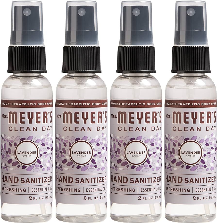 Mrs. Meyer's Antibacterial Hand Sanitizer Spray, Travel Size, Removes 99.9% of Bacteria, Lavender... | Amazon (US)
