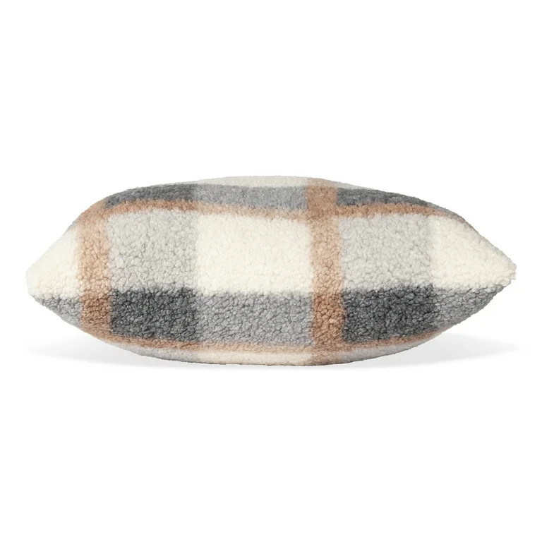 Mainstays Decorative Throw Pillow, Plaid, Multi, 18" Square, Single Pillow | Walmart (US)