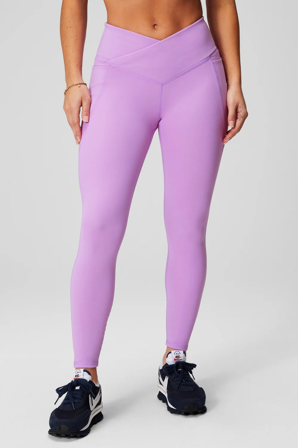 Oasis PureLuxe Hw Crossover 7/8 Legging | Fabletics - North America