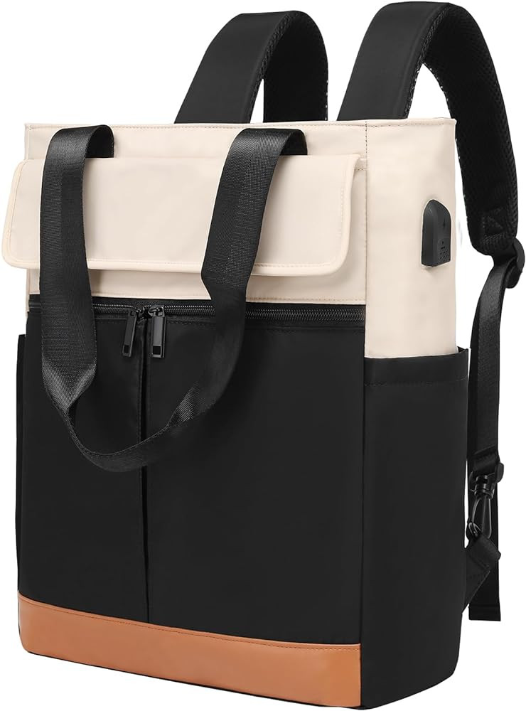 CYUREAY Women's Convertible Daypack Laptop Backpack, Computer Backpack Work Backpack with USB Cha... | Amazon (US)