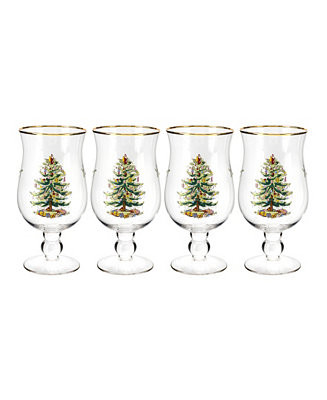 Spode Christmas Tree Tulip Glasses, Set of 4 - Macy's | Macy's