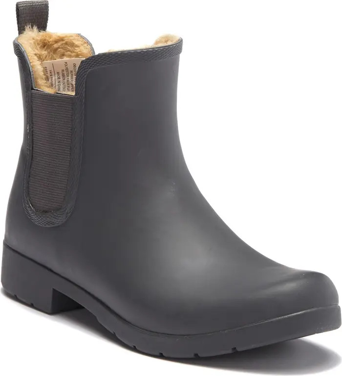 CHOOKA Eastlake Chelsea Faux Fur Waterproof Boot | Nordstromrack | Nordstrom Rack