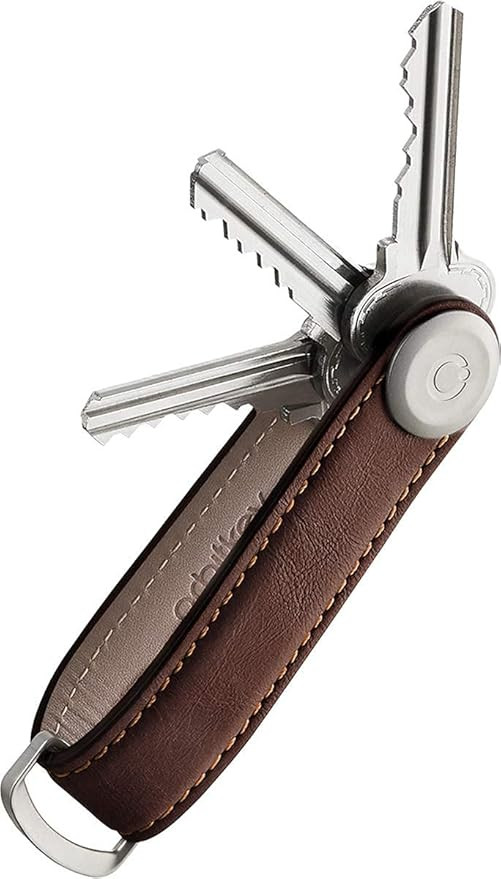 Orbitkey Leather Key Organizer | Durable, Stainless Steel Locking Mechanism, Slim & Quiet Profile... | Amazon (US)