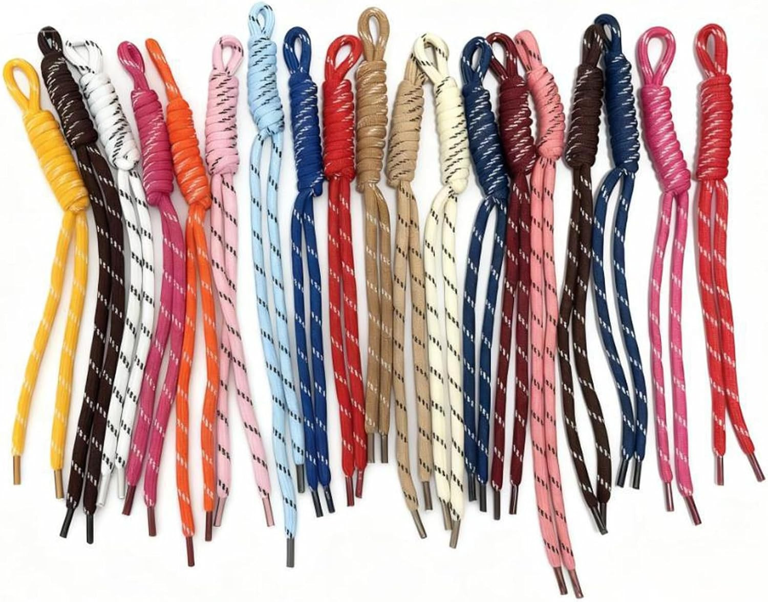 20 Piece Paracord Keychain Set Colorful Paracord Keychain Bag Charm Woven Rope Accessories Handcrafted Keychain for Backpack Handbag Wallet Decorative in 20 Distinct Colors | Amazon (US)