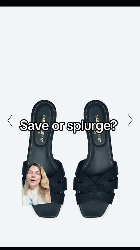 Save or splurge! Ysl tribute, ysl flats, black sandals 

#LTKstyletip #LTKfindsunder50 #LTKSeasonal