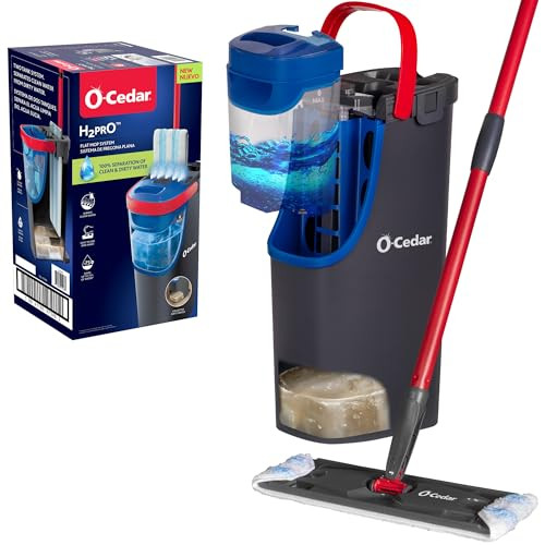 O-Cedar H2prO Flat Mop System | Quick Everyday Cleaning | Dual-Tank Fresh Water System | Machine Washable Reusable Microfiber Mop Pad | Safe on Hardwood, Tile & Vinyl Floors | Amazon (US)