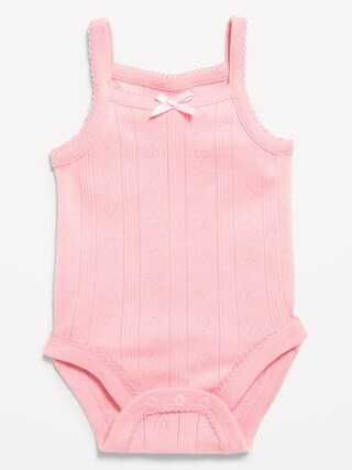 Pointelle-Knit Cami Bodysuit for Baby | Old Navy (US)