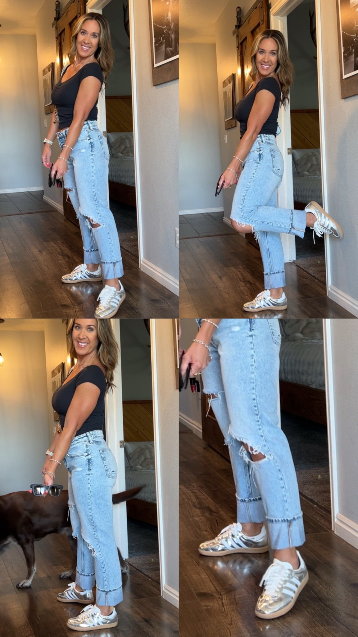 When your outfit revolves entirely around your shoes you know they were a good purchase! These are so fun and the cutest!!! True to size 🩶

#LTKootd #LTKgrwm #LTKmomlife