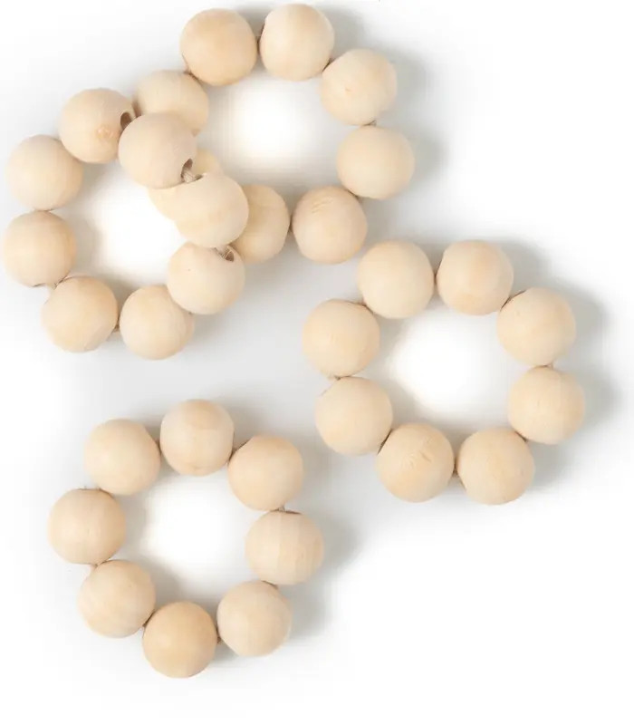 Wooden Sphere Napkin Rings Set of 4 | Nordstrom
